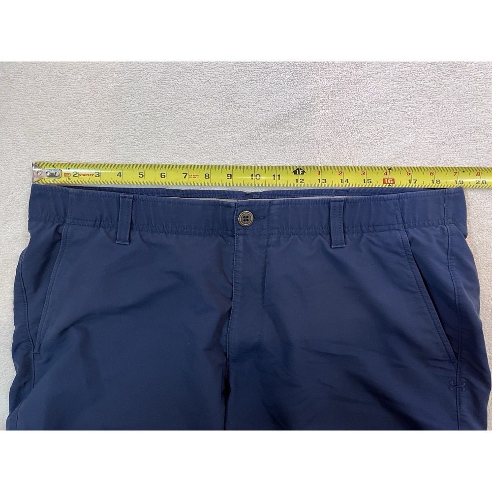 Under Armour Men's 40 x 32 1350053 Navy Blue Straight Leg Tech Golf Pants Chino - Picture 6 of 7